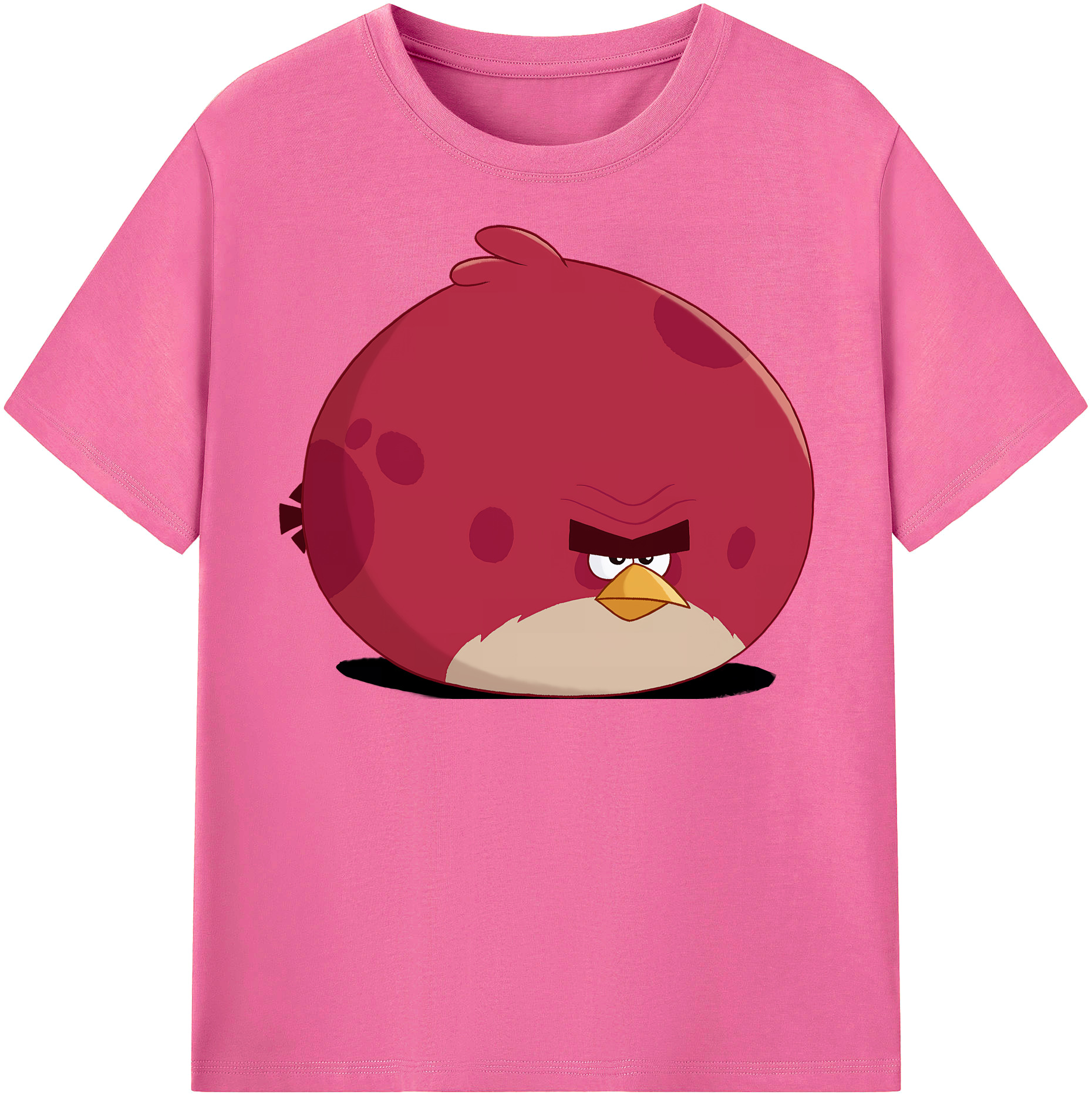 （画像用） Angry Birds アングリーバード レディースカジュアルプリントTシャツ（綿100％）